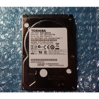 トウシバ(東芝)の2.5インチ　750G　ハードディスク　(PC周辺機器)