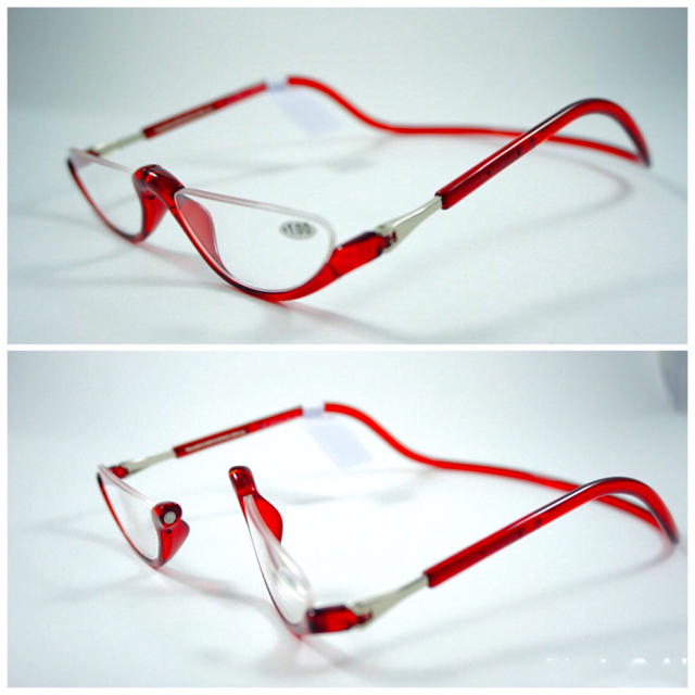 リーディンググラス  シニア　老眼鏡　マグネット レディースのファッション小物(サングラス/メガネ)の商品写真