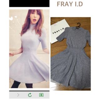 フレイアイディー(FRAY I.D)のウールカシミヤハイネックワンピース♡(ひざ丈ワンピース)