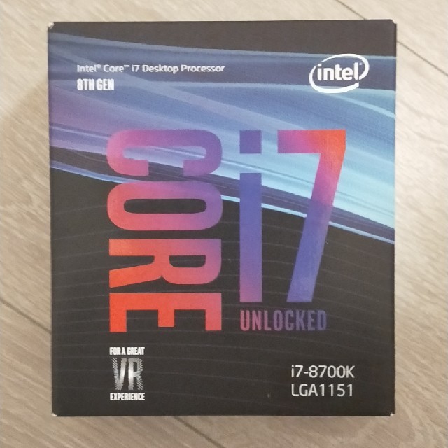 Intel i7-8700k LGA1151スマホ/家電/カメラ