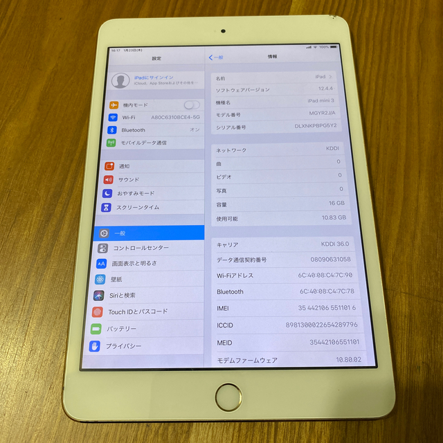 ipad mini3 16GB