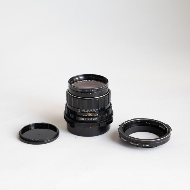 pentax67 smc 105mm f2.4 美品 - フィルムカメラ