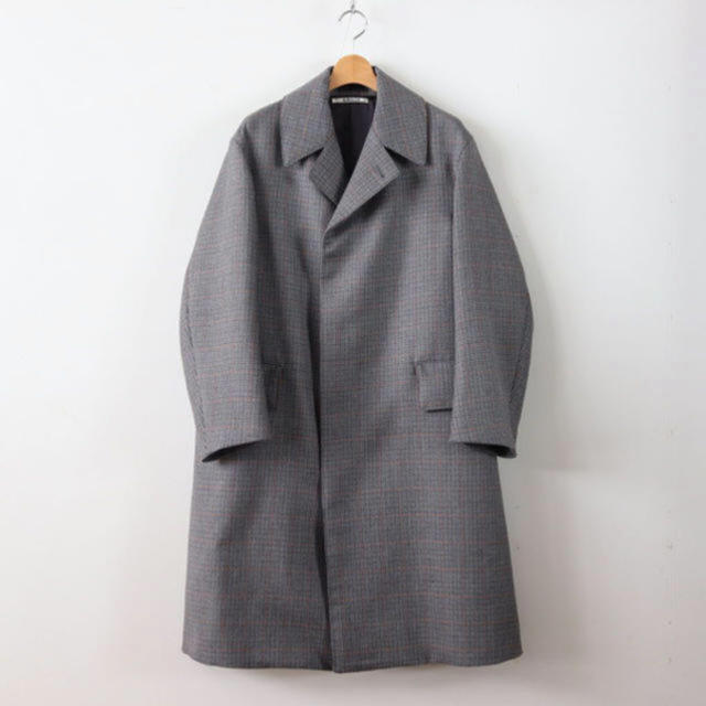 COMOLI(コモリ)の新品 auralee DOUBLE FACE CHECK COAT コート メンズのジャケット/アウター(チェスターコート)の商品写真