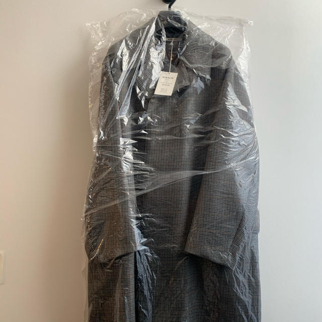 COMOLI(コモリ)の新品 auralee DOUBLE FACE CHECK COAT コート メンズのジャケット/アウター(チェスターコート)の商品写真