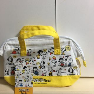 ピーナッツ(PEANUTS)のスヌーピー ランチバッグ(ランチボックス巾着)