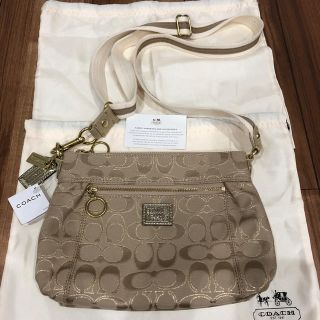 コーチ(COACH)の【新品&レア】COACH★ポーピーシグナチャーショルダーバッグ(ショルダーバッグ)