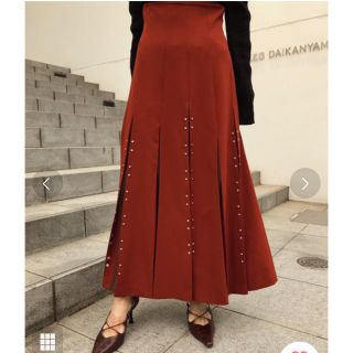 アメリヴィンテージ(Ameri VINTAGE)のAMERI CHASM SCREEN SKIRT(ロングスカート)