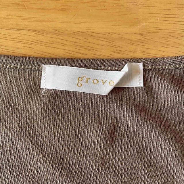 grove(グローブ)のgrove／2way～変形カーディガン 七分袖 モカ ベージュ ブラウン レディースのトップス(カーディガン)の商品写真