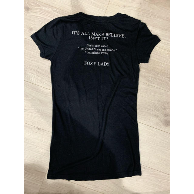 moussy(マウジー)のTシャツ　マウジー　マリリンモンロー　人物　ブラック レディースのトップス(Tシャツ(半袖/袖なし))の商品写真