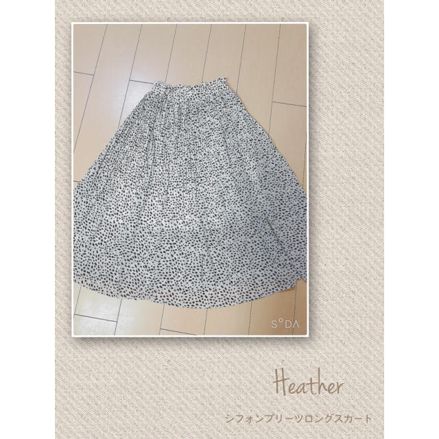 heather(ヘザー)の【Heather】シフォンプリーツロングスカート レディースのスカート(ロングスカート)の商品写真