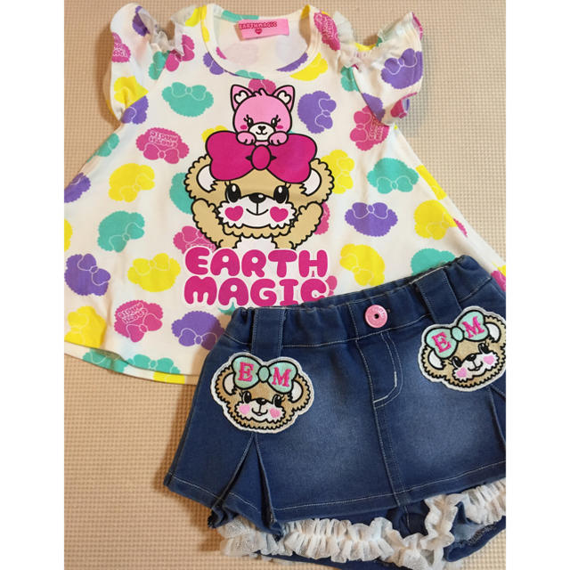 EARTHMAGIC(アースマジック)の⑭✨ほぼ未使用✨ アースマジック セット キッズ/ベビー/マタニティのキッズ服女の子用(90cm~)(その他)の商品写真