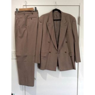 ヨウジヤマモト(Yohji Yamamoto)のヨウジヤマモト ウールギャバリバーシブルマオカラー 極太 ダブルセットアップ(セットアップ)