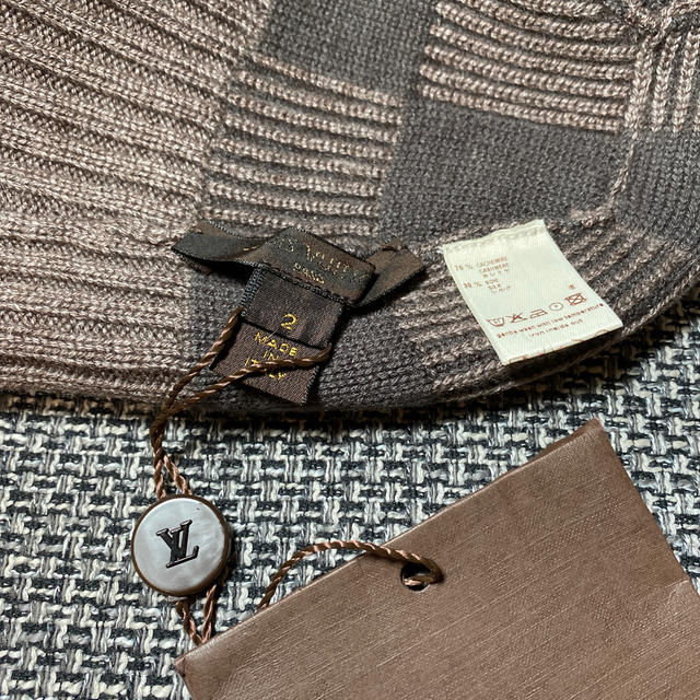 LOUIS VUITTON(ルイヴィトン)の新品　未使用　☆LOUIS VUITTON☆ベビーキッズ　ニット帽子 キッズ/ベビー/マタニティのこども用ファッション小物(帽子)の商品写真