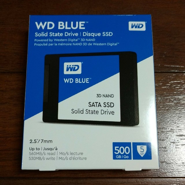 PCパーツWD Blue 3D NAND SATA WDS500G2B0A