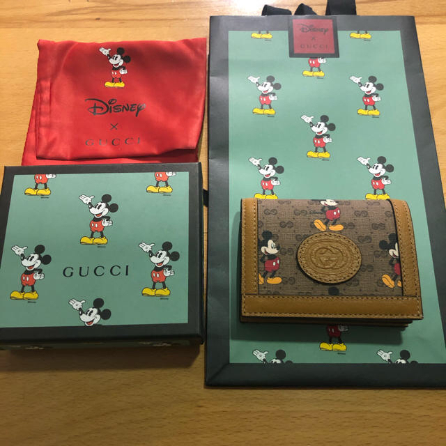 非売品 グッチ GUCCI - Gucci ミッキー ケース ウォレット 折り財布