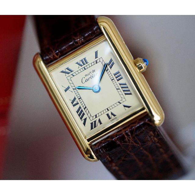 Cartier(カルティエ)の専用 美品 カルティエ マスト タンク アイボリー SM Cartier レディースのファッション小物(腕時計)の商品写真
