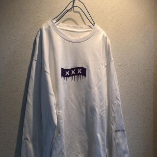 god selection xxx  トリプルエックス ボックスロゴ パープル(Tシャツ/カットソー(七分/長袖))