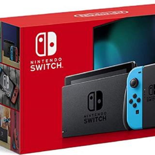 ニンテンドースイッチ(Nintendo Switch)の☆新品未使用 ☆新型 Nintendo Switch 本体 ネオンブルー/レッド(家庭用ゲーム機本体)