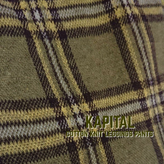 KAPITAL(キャピタル)のキャピタル KAPITAL カントリーチェック柄コットンニットレギンスパンツ メンズのレッグウェア(レギンス/スパッツ)の商品写真