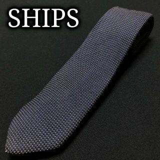 シップス(SHIPS)のシップス ドット ネイビー ネクタイ A102-W10(ネクタイ)