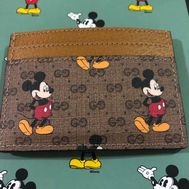 Gucci(グッチ)のGUCCI ミッキー コラボ Disney カードケース レディースのファッション小物(名刺入れ/定期入れ)の商品写真