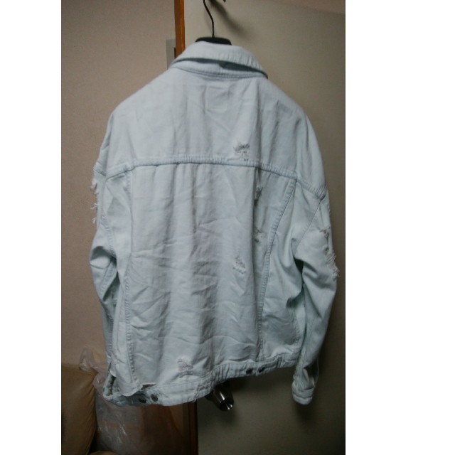 OFF-WHITE(オフホワイト)のALCHEMIST DAMAGED STRETCH DENIM JACKET M メンズのジャケット/アウター(Gジャン/デニムジャケット)の商品写真