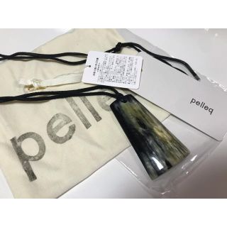 ロンハーマン(Ron Herman)の新品未使用タグ付　pelleq  水牛ネックレス　ブラック　完売品(ネックレス)