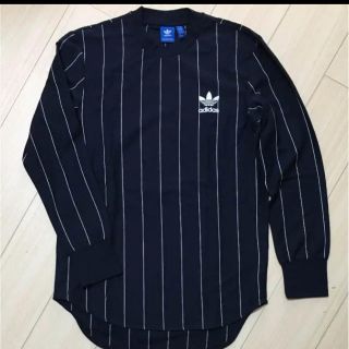 アディダス(adidas)のアディダス　ストライプ　ロンT L adidas オリジナル　値下げ(Tシャツ/カットソー(七分/長袖))