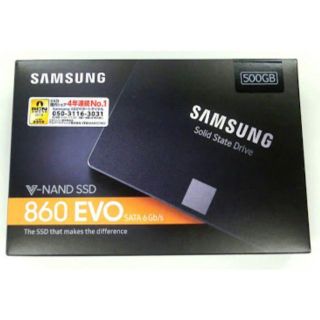 サムスン(SAMSUNG)の【新品】SAMSUNG サムスン SSD 500GB 860EVO(ノートPC)