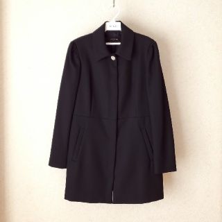 ザラ(ZARA)のZARA ザラ コート ビジューボタン L ロングコート フロックコート(ロングコート)