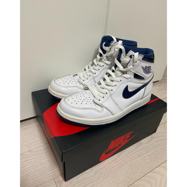 NIKE(ナイキ)のair jordan 1 retro high og メタリックブルー メンズの靴/シューズ(スニーカー)の商品写真