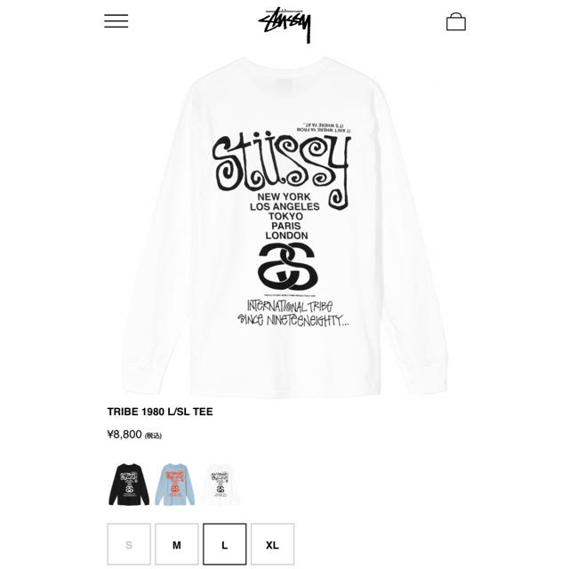 STUSSY(ステューシー)の専用　stussy TRIBE 1980 L/SL TEE メンズのトップス(Tシャツ/カットソー(七分/長袖))の商品写真