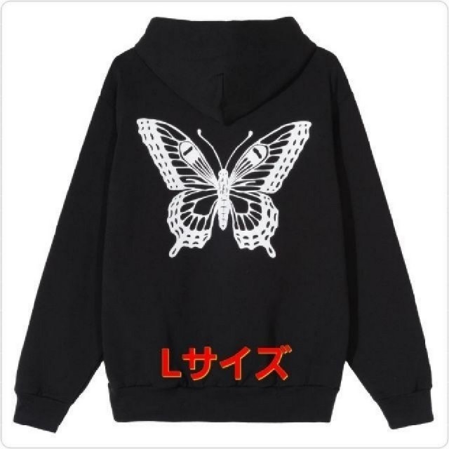 GDC(ジーディーシー)のLサイズ GDC BUTTERFLY HOODY BLACK 《2》 メンズのトップス(パーカー)の商品写真