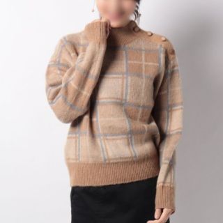 アクシーズファム(axes femme)の新品タグ付き☆アクシーズファム　シャギーチェックニットプルオーバー(ニット/セーター)