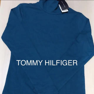 トミーヒルフィガー(TOMMY HILFIGER)のTOMMY HILFIGER❤︎ブルーハイネック 新品(Tシャツ(長袖/七分))