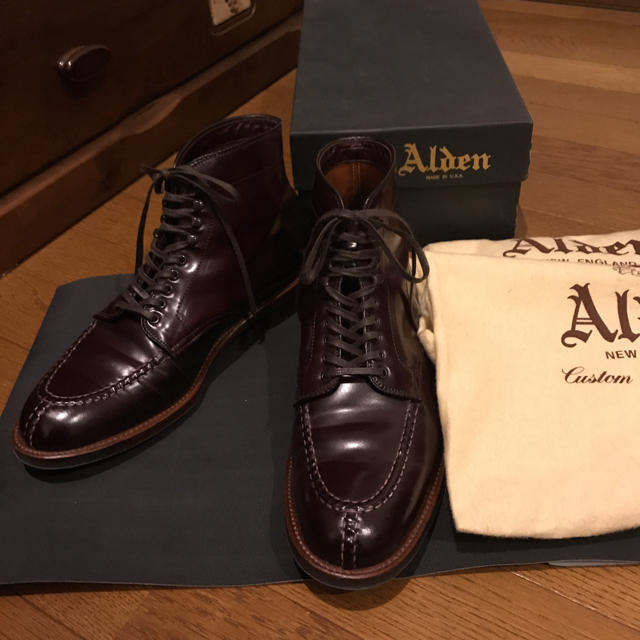 新しい季節 Alden - ※値下げ【美品】Alden 8D LEFFOT別注　コードバン #8 ブーツ