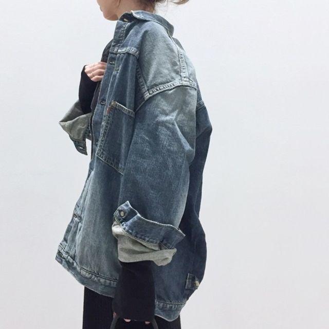 STAMMBAUM OVERSIZE DENIM JACKET 38 - Gジャン/デニムジャケット