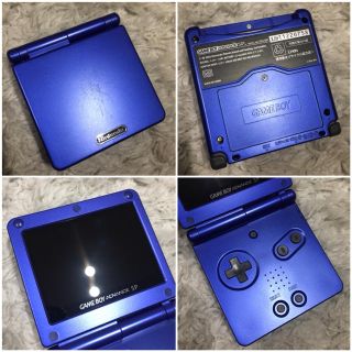 ゲームボーイアドバンス - 外装純正GBA SPブルー◇IPSv2バックライト