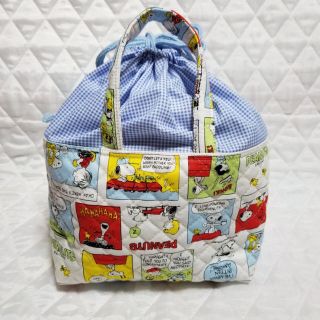 スヌーピー(SNOOPY)のスヌーピー お弁当入れ 小物入れ 巾着袋 ハンドメイド(外出用品)