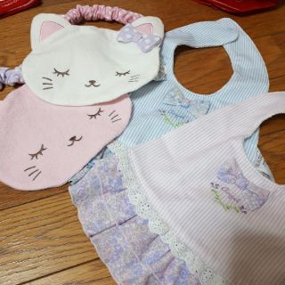 マザウェイズ(motherways)の[新品未使用]マザウェイズ スタイ 4枚セット(ベビースタイ/よだれかけ)