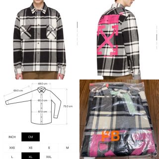 オフホワイト(OFF-WHITE)のXL 新宿伊勢丹56160円購入　付属品全完備　オフホワイト　ヴァージル(シャツ)