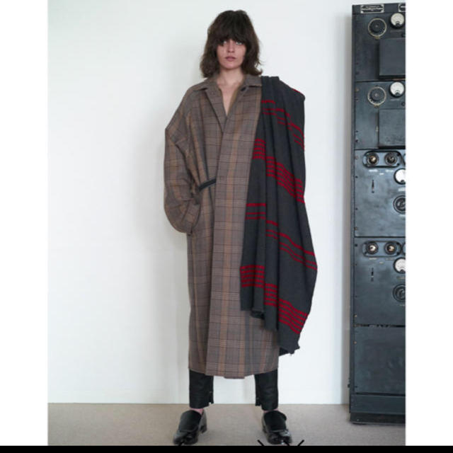 SUNSEA 19AW Caramel Check Coat