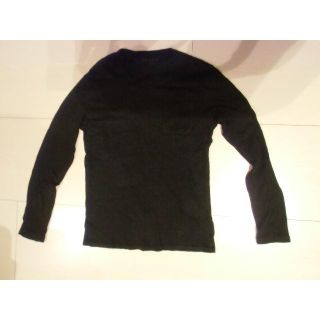 バーバリーブラックレーベル(BURBERRY BLACK LABEL)の★バーバリー・ブラックレーベル★カットソー★ブラック サイズ3★USED★(Tシャツ/カットソー(七分/長袖))