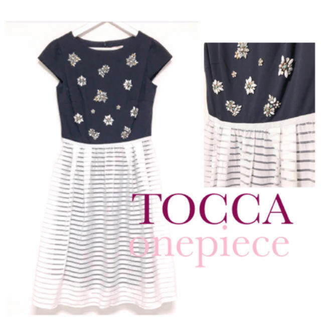 TOCCA❀*綺麗なビジューが魅力の上品コーデドッキングワンピース✨