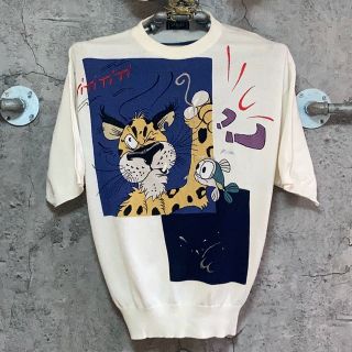 ヒョウ 豹 魚 釣り 半袖 ニット サマーニット(Tシャツ/カットソー(半袖/袖なし))