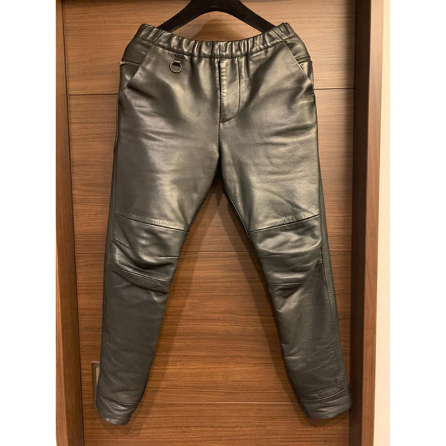 neonsighSUNSEA 14AW leather flea market pants