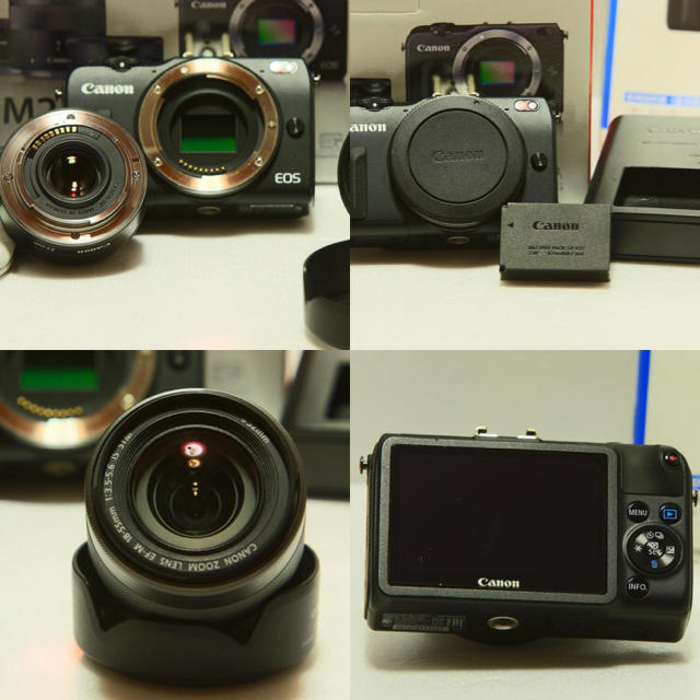 キヤノCanon ミラーレス一眼カメラ EOS M2 ダブルレンズキット | www