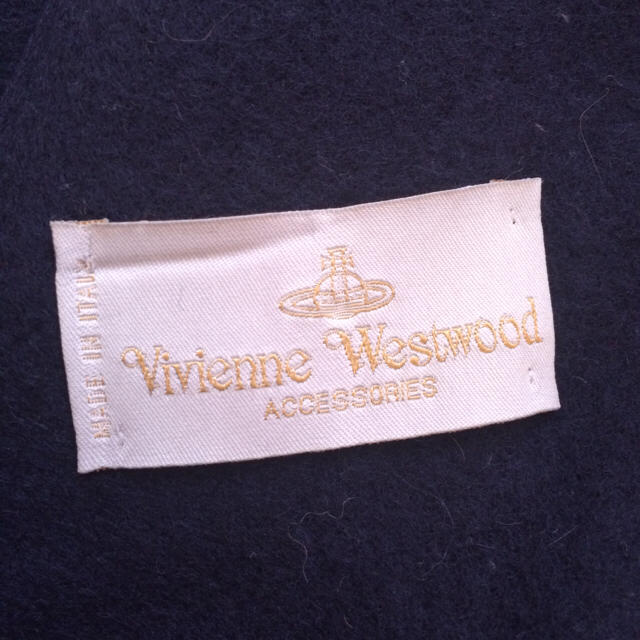 Vivienne Westwood(ヴィヴィアンウエストウッド)のネイビー マフラー  レディースのファッション小物(マフラー/ショール)の商品写真