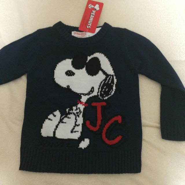 SNOOPY(スヌーピー)のスヌーピーニット110 キッズ/ベビー/マタニティのキッズ服女の子用(90cm~)(ニット)の商品写真