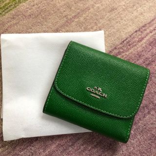 コーチ(COACH)のコーチ　財布　三つ折り　二つ折り　coach 緑(財布)